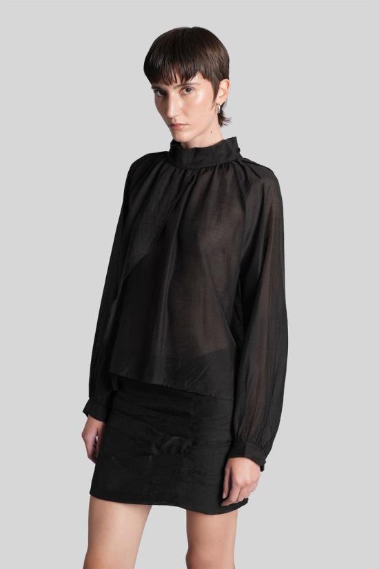 25FW 이로 블라우스 427492 WM16NAHAE Black - IRO