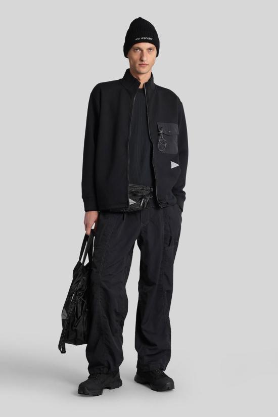 25FW 앤드원더 집업 니트 428775 5745284078 Black - AND WANDER