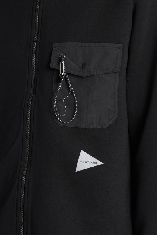 25FW 앤드원더 집업 니트 428775 5745284078 Black - AND WANDER