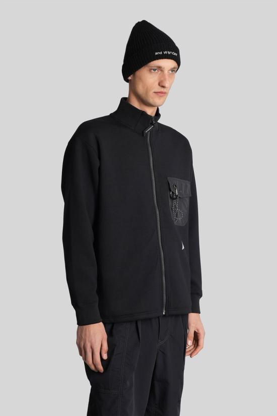 25FW 앤드원더 집업 니트 428775 5745284078 Black - AND WANDER