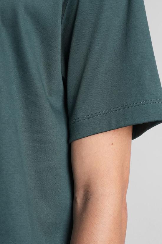 25FW 조르지오 아르마니 반팔 티셔츠 424987 6LSM90SJTKZ GREEN - GIORGIO ARMANI