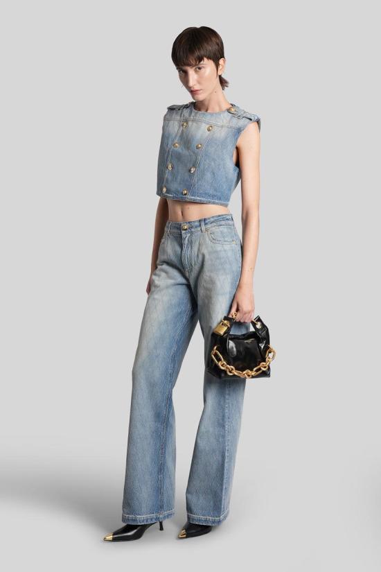 25FW 발망 데님 팬츠 428164 FF1MI060DF79 BLUE - BALMAIN