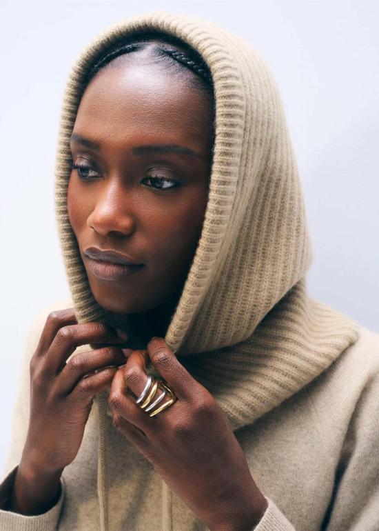  화이트 워렌 바라클라바 화이트 + 워렌 리브드 발라클라바