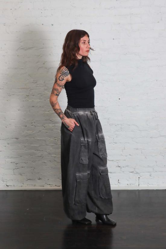  산크타무에르테 스트레이트 팬츠 카고 팬츠 - SANCTAMUERTE