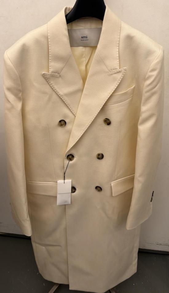 25FW 아미 코트 FCO466WV0088185 IVORY DOM
