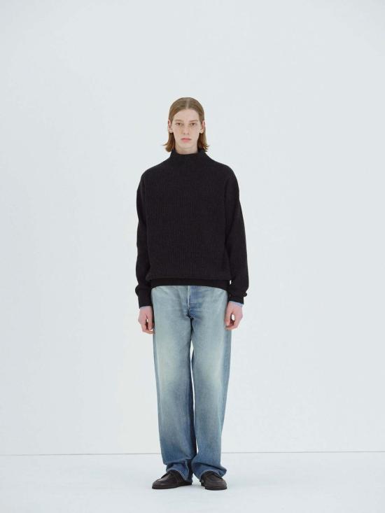  오라리 데님 팬츠 오랄리 셀비지 페이디드 헤비  와이드 팬츠 - AURALEE