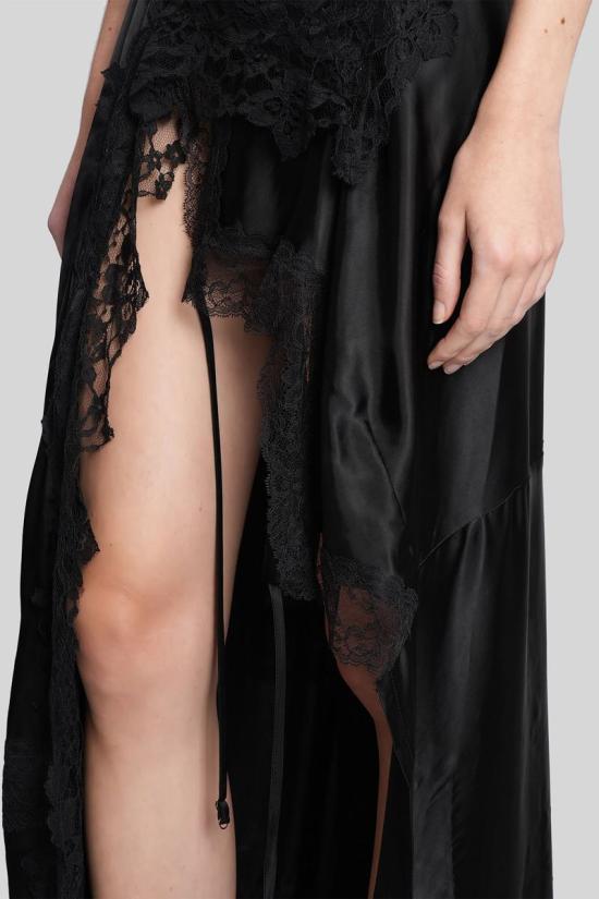 25FW 베트멍 롱 원피스 430911 WH76DR890B25062 Black - VETEMENTS