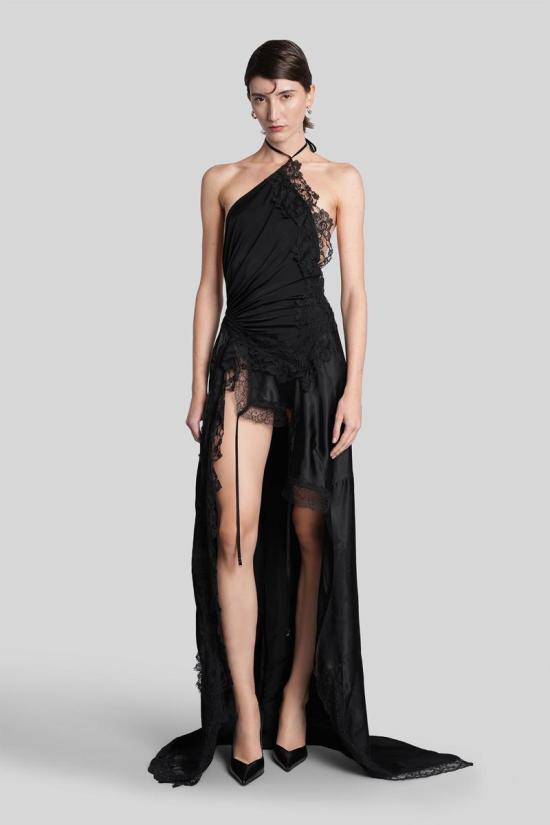 25FW 베트멍 롱 원피스 430911 WH76DR890B25062 Black