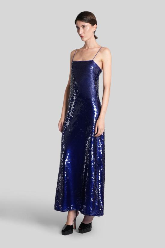 25FW 로테이트 바이 크리스텐슨 롱 원피스 430462 114978 BLUE - ROTATE BY BIRGERCHRISTENSEN