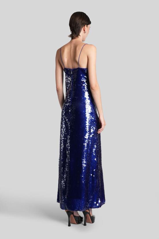 25FW 로테이트 바이 크리스텐슨 롱 원피스 430462 114978 BLUE - ROTATE BY BIRGERCHRISTENSEN