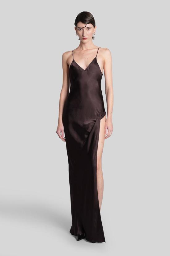 25FW 베트멍 롱 원피스 430912 WH76DR770C25060 BROWN