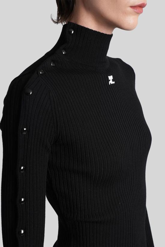 25FW 쿠레쥬 롱 원피스 430101 325MRO692FI0001 Black - COURREGES