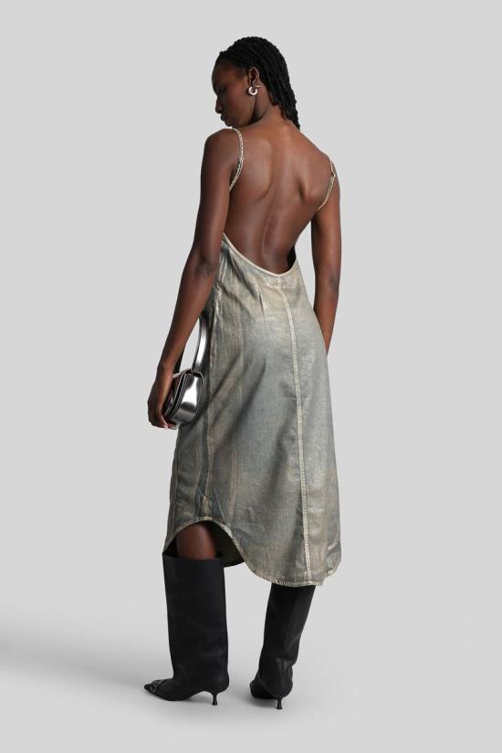 25FW 디젤 롱 원피스 429821 A19258068TH BLUE - DIESEL