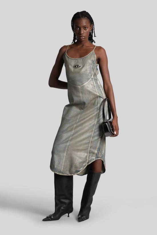 25FW 디젤 롱 원피스 429821 A19258068TH BLUE - DIESEL