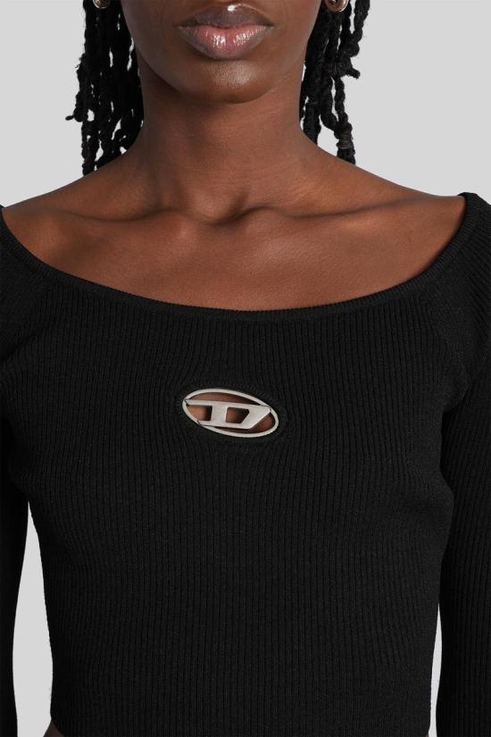 25FW 디젤 긴팔 티셔츠 429794 A141890DLAX Black - DIESEL