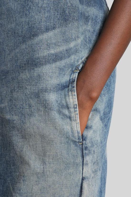 25FW 디젤 롱 원피스 429820 A1901409M96 BLUE - DIESEL