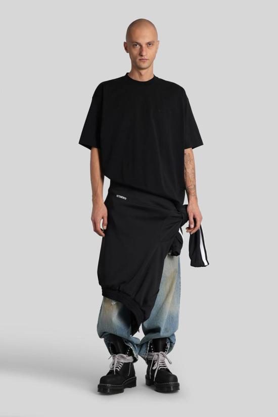 25FW 베트멍 반팔 티셔츠 430925 UH76TR100B1000 Black - VETEMENTS