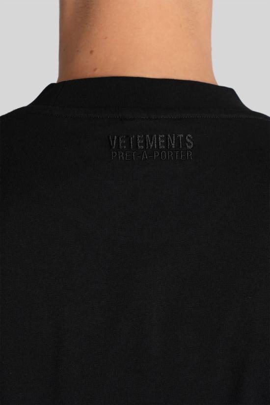 25FW 베트멍 탑 430925 UH76TR100B1000 Black - VETEMENTS