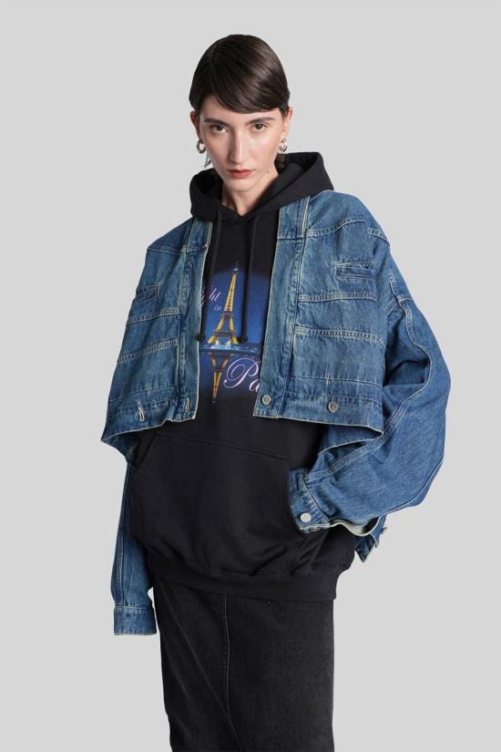 25FW 베트멍 스웨터 430919 UH76HD410B1302 Black - VETEMENTS