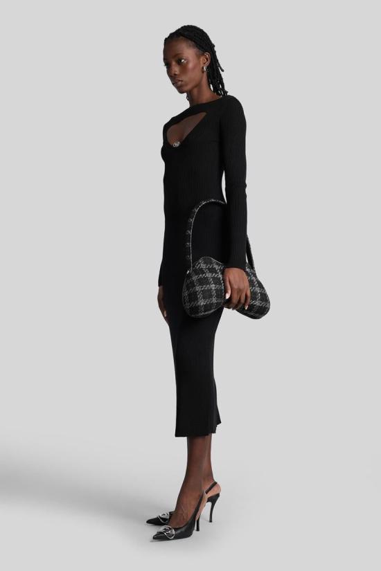 25FW 디젤 롱 원피스 429784 A189050PLBF Black - DIESEL