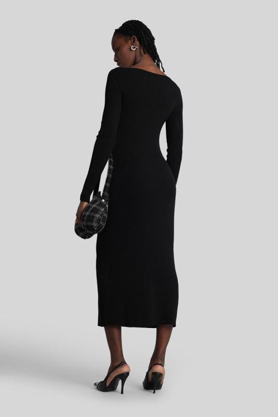 25FW 디젤 롱 원피스 429784 A189050PLBF Black - DIESEL