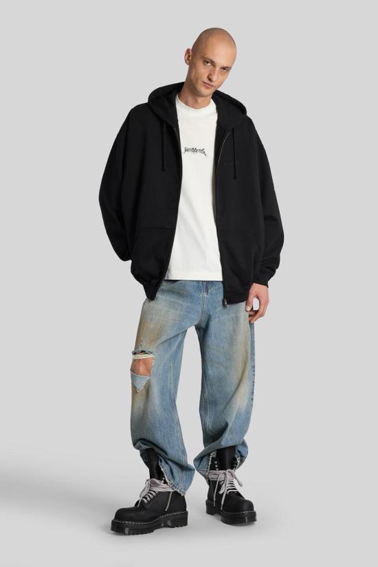 25FW 베트멍 스웨터 430916 UH76ZU100B1302 Black - VETEMENTS