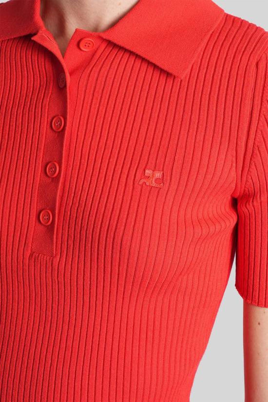 25FW 쿠레쥬 블라우스 430094 125MPO029FI0001 RED - COURREGES