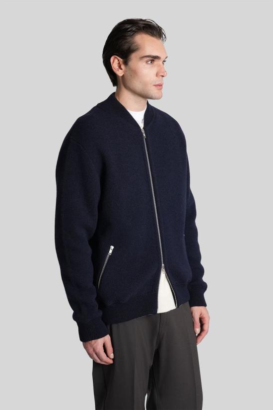 25FW 그리포니 집업 니트 430193 GV110031SR106 BLUE - GRIFONI