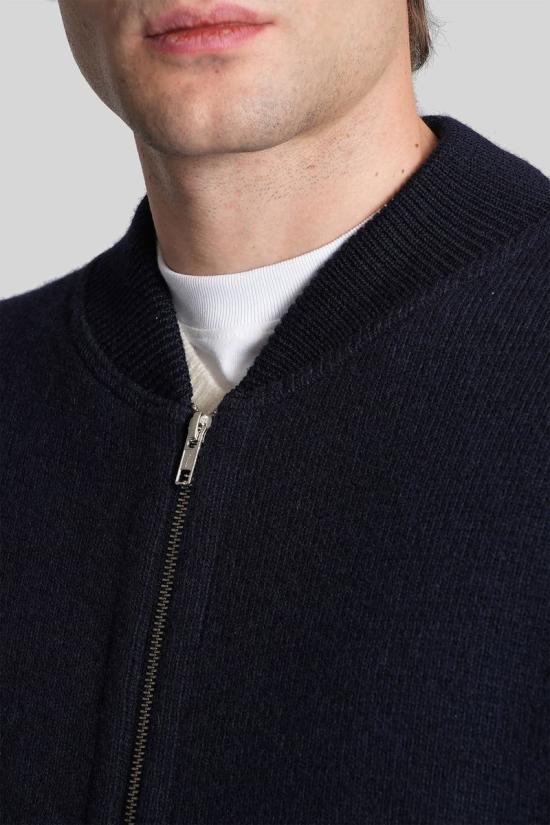 25FW 그리포니 집업 니트 430193 GV110031SR106 BLUE - GRIFONI