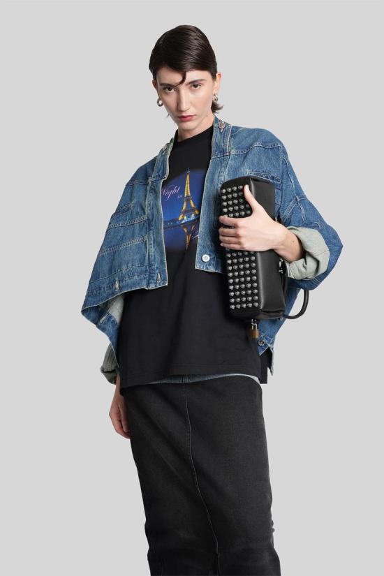 25FW 베트멍 반팔 티셔츠 430918 UH76TR410B1000 Black - VETEMENTS