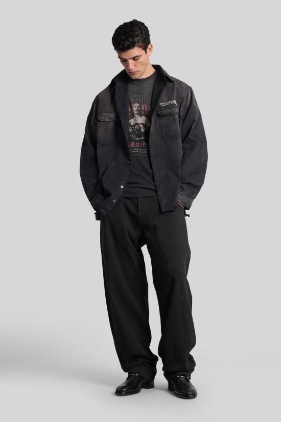 25FW 윌리 차바리아 반팔 티셔츠 429694 WCJSY0141 Black - WILLY CHAVARRIA