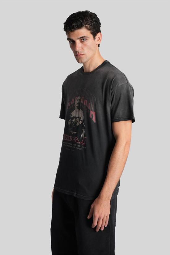 25FW 윌리 차바리아 반팔 티셔츠 429694 WCJSY0141 Black - WILLY CHAVARRIA