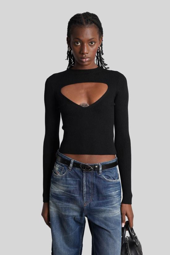 25FW 디젤 긴팔 티셔츠 429783 A189040PLBF Black