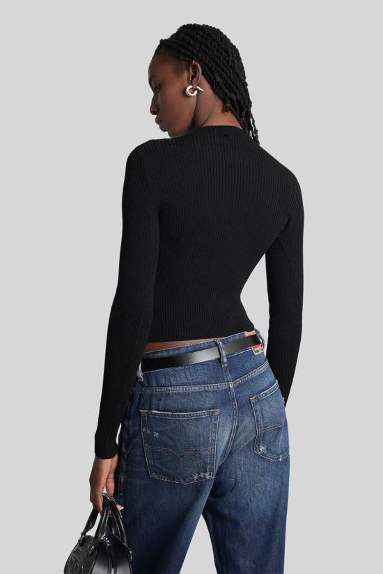 25FW 디젤 긴팔 티셔츠 429783 A189040PLBF Black - DIESEL