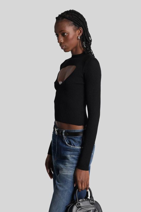 25FW 디젤 긴팔 티셔츠 429783 A189040PLBF Black - DIESEL