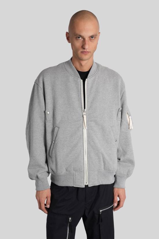 25FW 꼼데가르송 집업 니트 430675 HP T021 W25 GREY