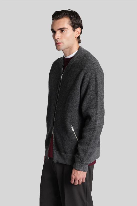 25FW 그리포니 집업 니트 430191 GV110031SR106 GREY - GRIFONI