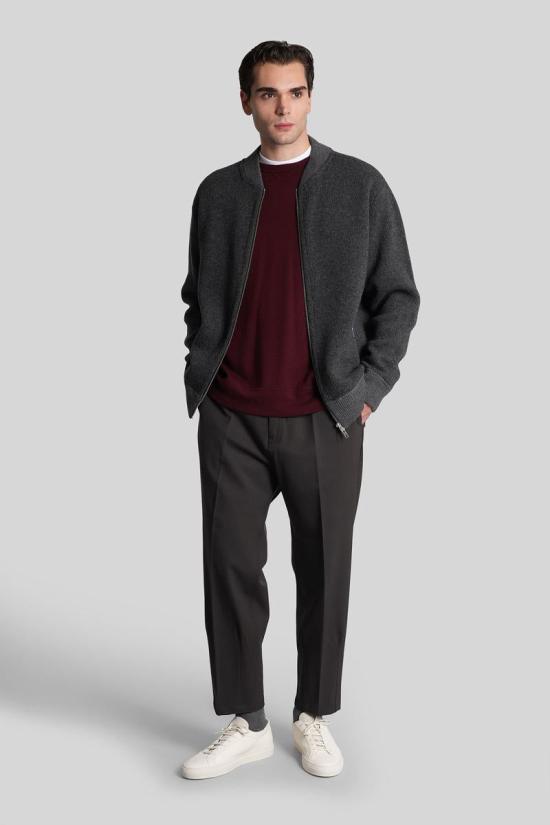 25FW 그리포니 집업 니트 430191 GV110031SR106 GREY - GRIFONI