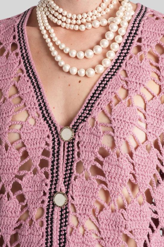 25FW Benmoyal 가디건 430689 FW25KN04 Pink - OTHER BRANDS