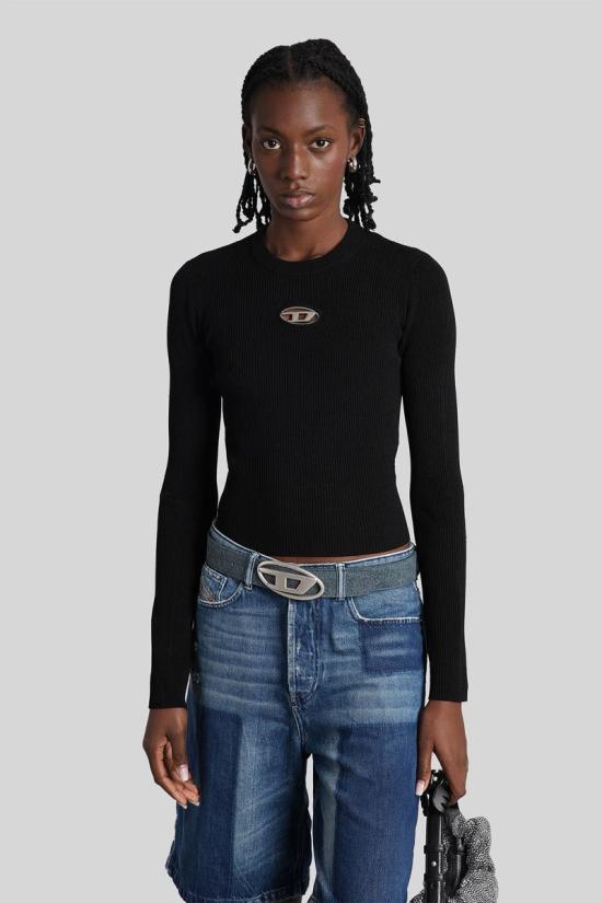 25FW 디젤 긴팔 티셔츠 429772 A153280DLAX Black