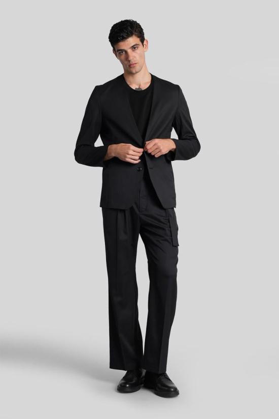 25FW 어태치먼트 수트 자켓 429991 AG52 074 Black - ATTACHMENT