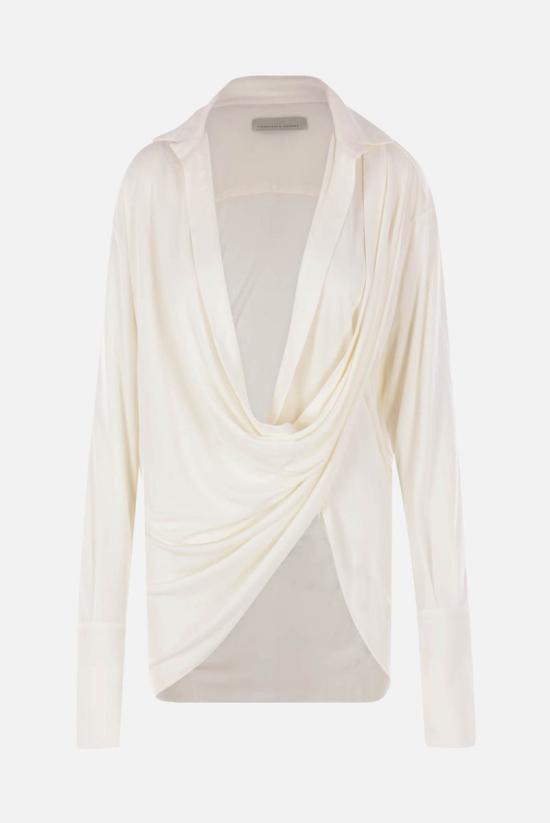 25FW 프란체스코 무라노 탑 237T04200 Beige