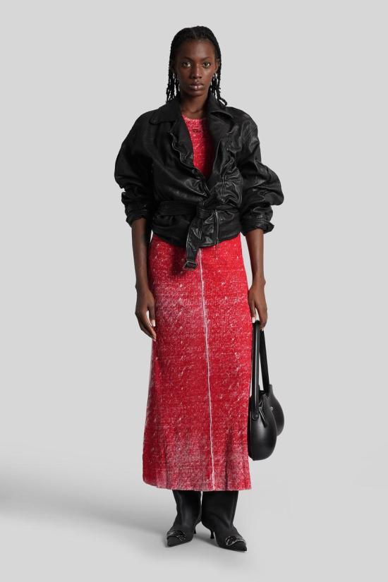 25FW 디젤 롱 원피스 429780 A188810IKCL RED - DIESEL