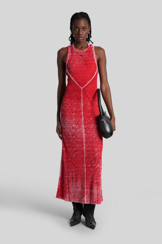 25FW 디젤 롱 원피스 429780 A188810IKCL RED