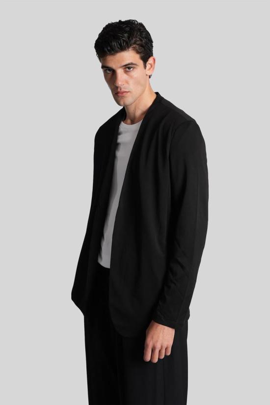 25FW 어태치먼트 가디건 430001 AJ52 085 Black - ATTACHMENT