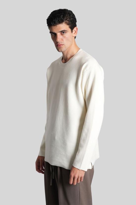 25FW 어태치먼트 스웨터 430002 AK52 033 Beige - ATTACHMENT