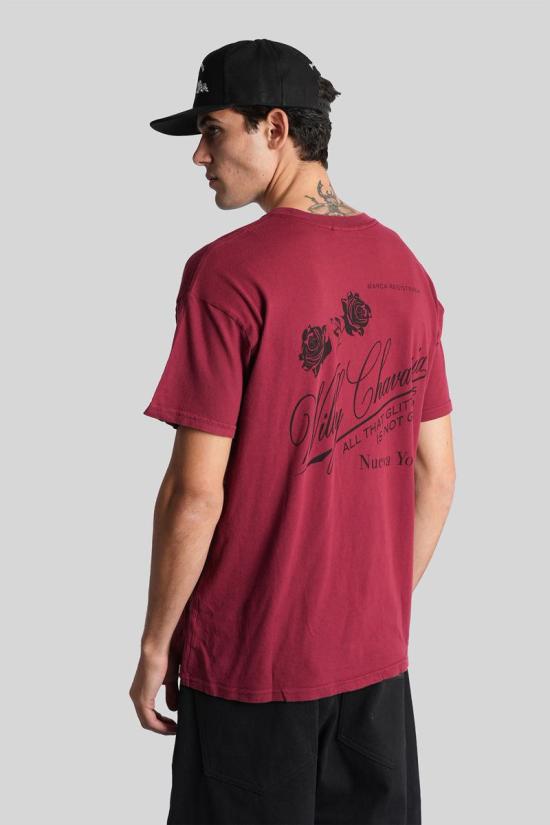 25FW 윌리 차바리아 반팔 티셔츠 429697 WCJSY0147 RED - WILLY CHAVARRIA