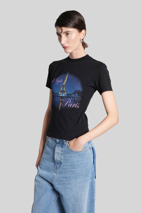 25FW 베트멍 반팔 티셔츠 430926 WH76TR430B1200 Black - VETEMENTS