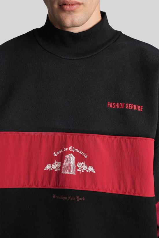 25FW 윌리 차바리아 긴팔 티셔츠 429879 WCJSY0101 Black - WILLY CHAVARRIA