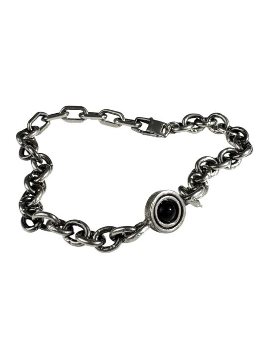  title of work 브레이슬릿 작품명 더블 후프 오닉스 팔찌 - OTHER BRANDS